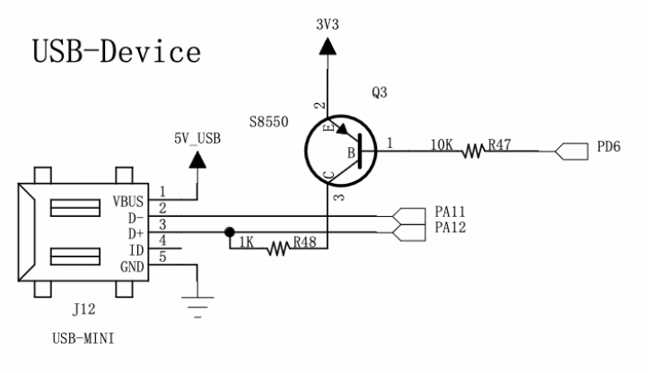 usb slave原理图